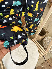 Дитячий демісезонний весняний осінній комбінезон 80 86 92 98 комбінезон з капюшоном, фото 4