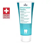 Зубна паста Dr. Wild Emofluor SENSITIVE 75 мл |Для чутливих зубів! Без SLS з фтором 1000 ppm