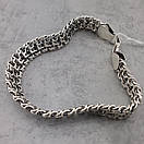 Чоловічий срібний браслет Фараон. Широкий браслет на руку срібло 925 Трактор 24 розмір см, фото 10