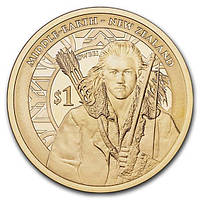 Монета Хоббит: Пустошь Смауга "Бард-Лучник" 1 доллар 2013 Новая Зеландия