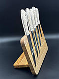 Магнітна підставка для ножів із дуба 30*20*2 см., фото 3
