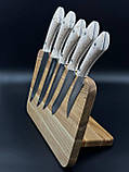 Магнітна підставка для ножів із дуба 30*20*2 см., фото 4