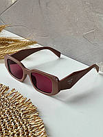 Пудровые солнцезащитные очки Prada Прада