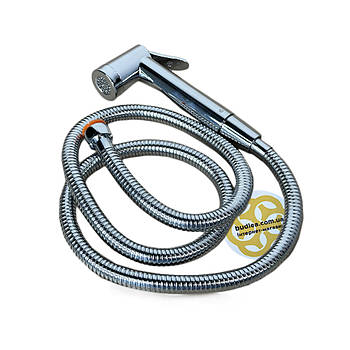 Змішувач для прихованого монтажу Somnium 1/2", пластик, шланг нержавіюча сталь, хром Sanpreis