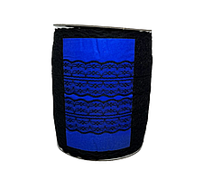 ОПТ - Мереживо Квіточка 4 см, колір-чорний, 10 метрів, Чорний