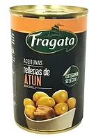 Оливки зеленые без косточек с тунцом, Fragata, 300 г