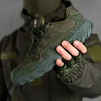 Кожаные тактические кроссовки АК Predator олива военные кроссовки с ортопедической стелькой 44 ukr