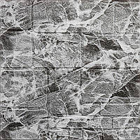 Самоклеящаяся декоративная 3D панель камень черно-белый мрамор 700х700х7мм (154) SW-00000219