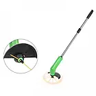 Бездротова міні-газонокосарка для косовиці трави Zip Trim Зелена Ручна газонокосарка для саду, фото 5