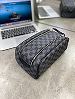 Несессер серый Louis Vuitton Damier Graphite Dopp Kit c554