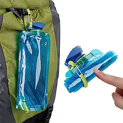 Пляшка дорожня складна для води 700 мл Elite Bra Free EL-626