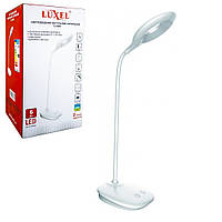 Настольный LED светильник LUXEL TL-04W 6w белый+ночник+USB