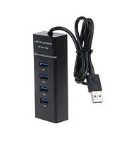 USB-хаб USB 3.0 на 4 порти з живленням кабель 120 см. розгалужувач usb-hub