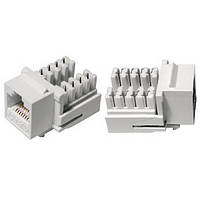 Адаптер для подключения сетевых кабелей Fibrain XA-HDKS-0 KEYSTONE FOR RJ45 серый