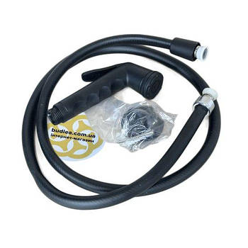 Змішувач з гігієнічним душем Felix 1/2", пластик, ПВХ шланг, чорний Sanpreis