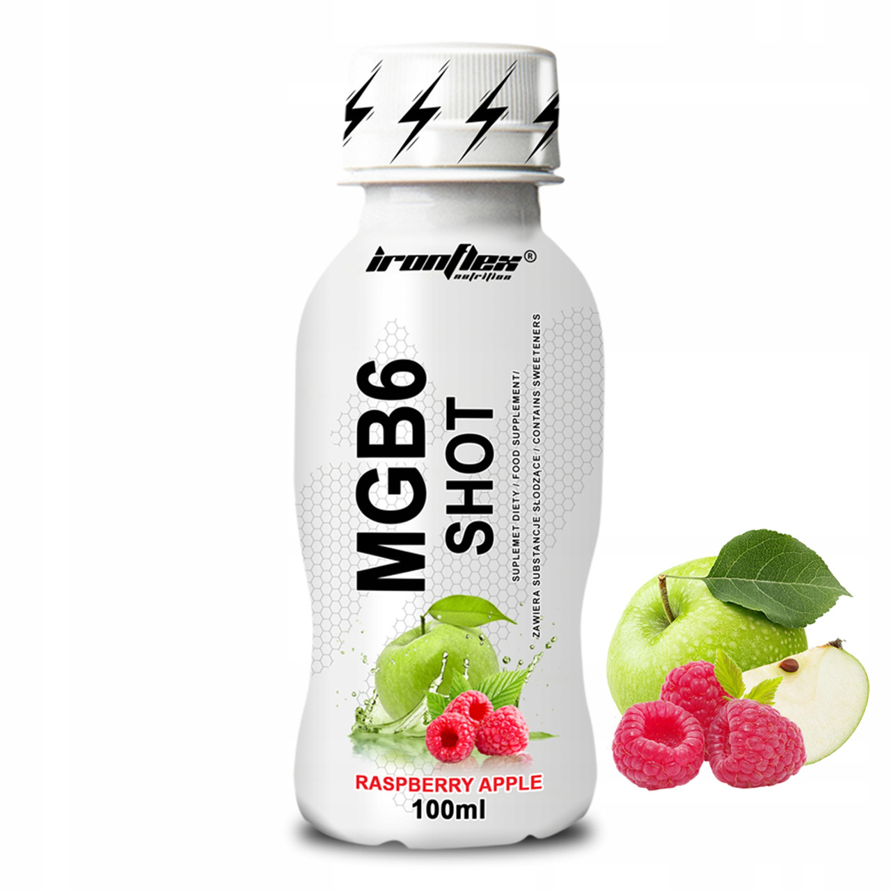 Магній + Вітамін В6 Iron Flex Mg+B6 Shot 100ml (Apple raspberry), фото 1