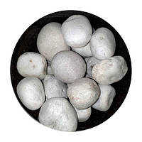 Каміння для сауни Білий Кварц обваловане 10-16 см (25кг)