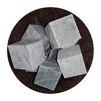 Камни для сауны Нефрит пиленые в форме куба 7x7x7 см (10кг)