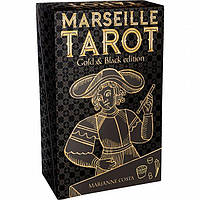Карты Марсельского Таро в золотом и черном исполнении - Marseille Tarot Gold & Black edition. Lo Scarabeo BM