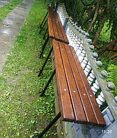 Скамейки из дуба без спинки 1,2 м на кладбище (крепеж в бетон)