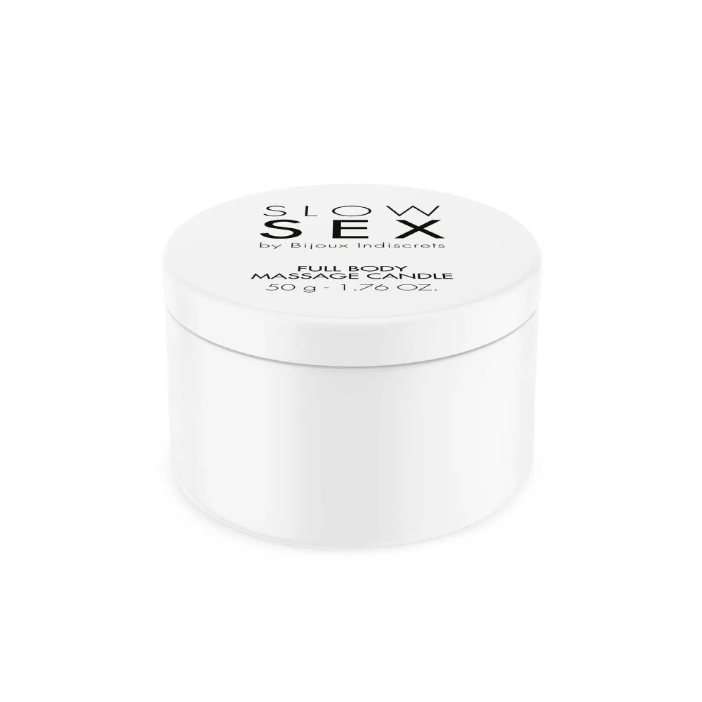 Масажна свічка з оліями, ароматна, Bijoux Indiscrets Massage Candle Slow Sex, 50 мл