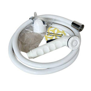 Душ гігієнічний Felix 1/2", пластик, ПВХ шланг, білий Sanpreis