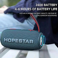 Беспроводная колонка Bluetooth Hopestar H49 Синий | Портативная колонка с влагозащитой