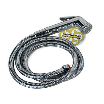 Душ-біде для унітазу Felix 1/2", пластик, шланг нержавіюча сталь, хром Sanpreis