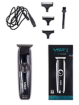 Машинка для стрижки VGR-168, Дротовий тример для волосся, фото 4