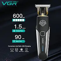 Машинка для стрижки VGR-287, Бездротовий тример для волосся, фото 4