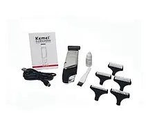 Машинка для стрижки волосся KEMEI KM-3297, Провідний тример для бороди і вусів, фото 3