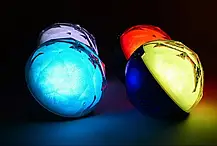 Кольоровий Динамік у Формі Кулі Q8 High Fidelity Stereo Bluetooth + Пульт, Color Ball Speaker, Колонка Куля, фото 6