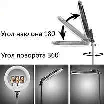 Лампа Кільцева RL-19 RGB + Штатив 2.1м + BT Кнопка, Набір для Блогера Тік-Токера Ютубера Стримера, фото 6