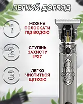 Тример для Волосся і Бороди KEMEI 700H, Бездротова Машинка для Стрижки, фото 6