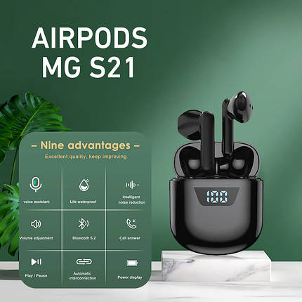 Навушники Bluetooth S21 Білий Рожевий Чорний Білий, Бездротова Гарнітура Bluetooth S21, фото 1