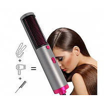 Випрямляч для волосся 2 в 1 Hair Dryer And Styler Straightene XR-8802, Фен щітка 2 в 1, Повітряний стайлер, фото 5