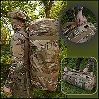 Военный рюкзак сумка-баул зсу 80л непромокаемый мультикам, армейские спецсумки и рюкзаки