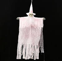 Подвесной декор на Хеллоуин Смерть 13630 100х62 см белый с розовым o