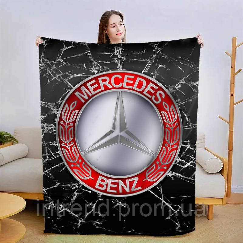 Плед 3D Mercedes-Benz RED 2963_A 13446 160х200 см o - фото 1 - id-p2120879481