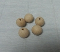 Дерев'яна намистина 1,3 см, фото 1