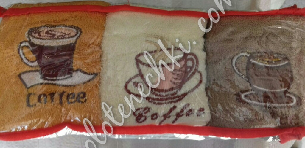 Подарунковий набір рушників "Кава" 6 шт., фото 1