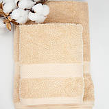 Рушник "Honey" 50*90 см (470 г/м2) (бавовна 100%) (Beige), фото 5