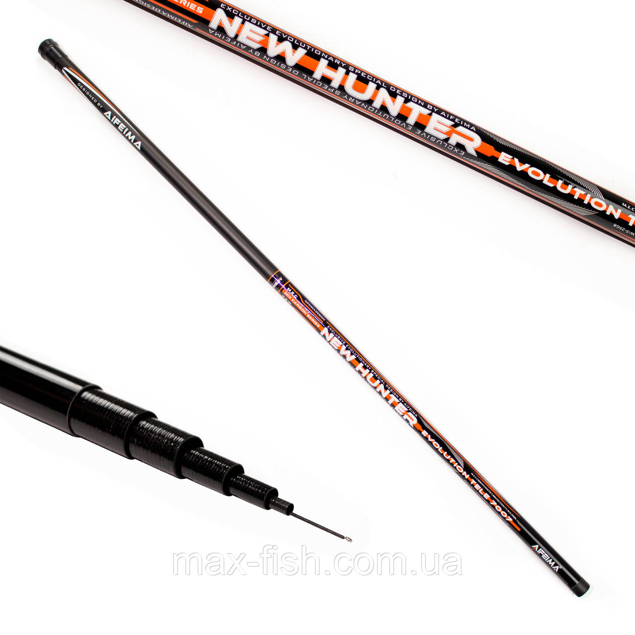 Вудка Feima New Hunter Evolution Pole 6м Карбон без кілець, фото 1