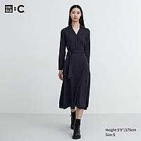 Женское платье UNIQLO с поясом оригинал