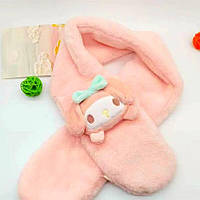 Розовый детский шарф My Melody (Мелоди), зимний шарф, весенний, для девочки, FS-2301