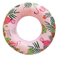 Детский надувной круг "Фламинго" LA19011-2, 60 см, синий (Розовый) от LamaToys