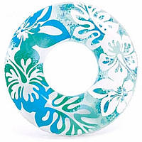 Надувной круг "Пальмовые листья" 59251, 91 см (Голубой) от LamaToys