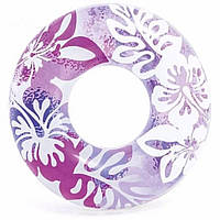 Надувной круг "Пальмовые листья" 59251, 91 см (Фиолетовый) от LamaToys