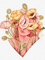 Картина за номерами обкладинка Квітковий дотик 30х40 см