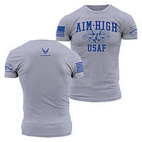 Футболка Grunt Style USAF - Aim High U.S.A.F. T-Shirt | Athletic Heather, фото 4